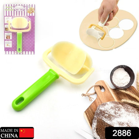 2886  Plastic Round Roll Forming Cutter Cake Ball Tongs And Molds Puri Cutter Roller Machine For Baking Tools (1 Pc Mix Color) Wukusy