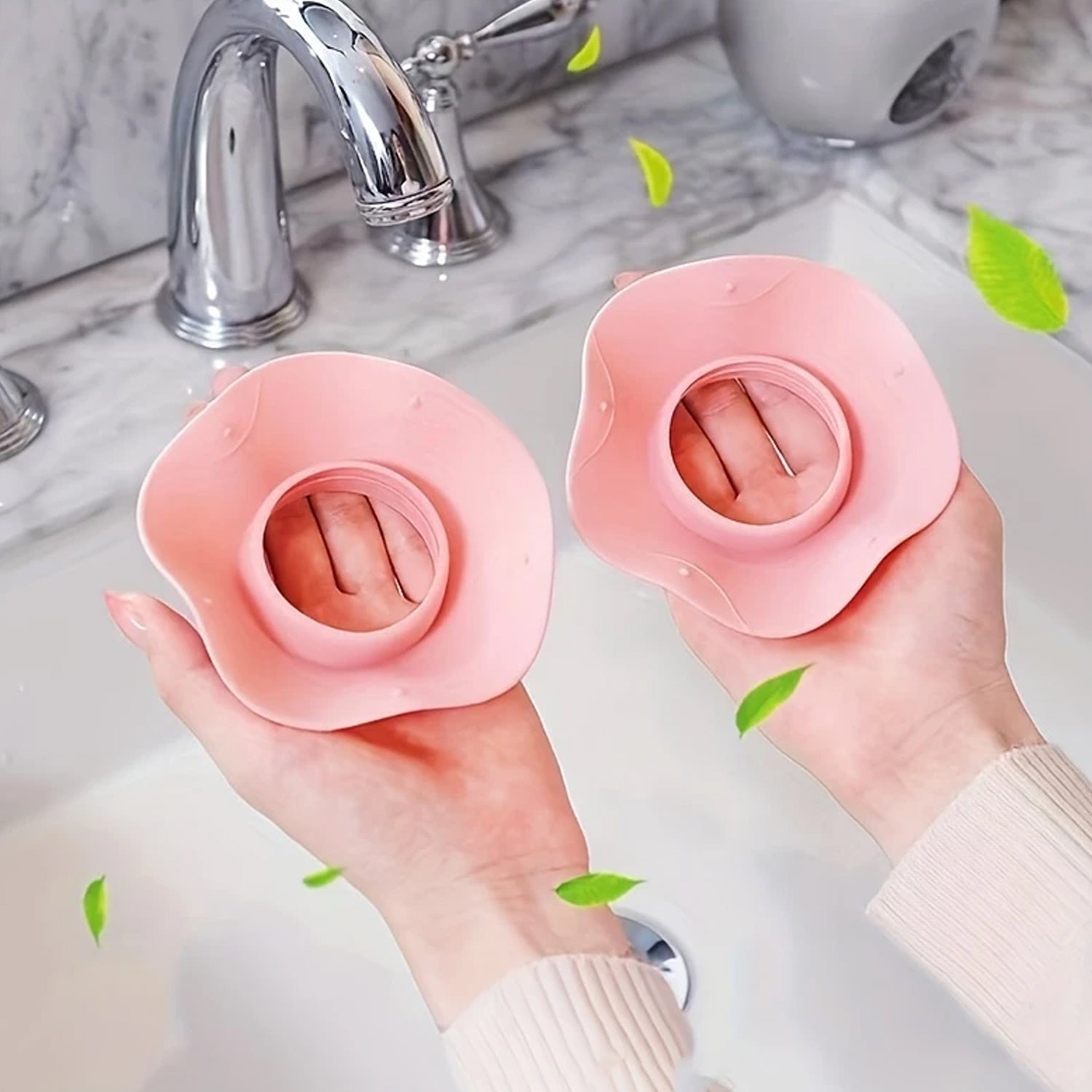 Silicone Wrist Bands For Washing Face (2 Pc  Mix Color) Wukusy