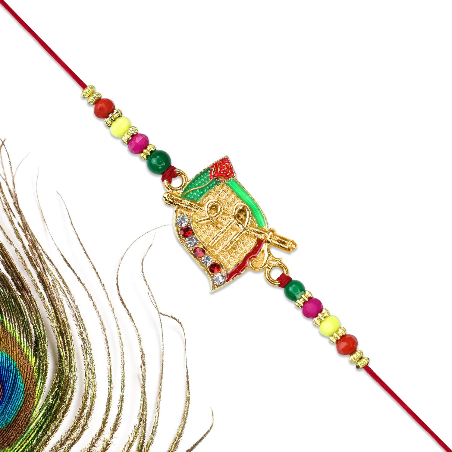 Shree Symbol Rakhi With Shield Design Wukusy
