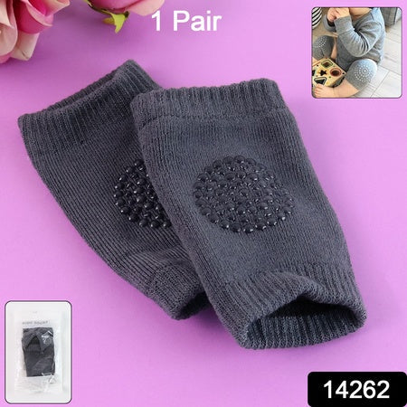Dark Grey Toddler Wool Knit Leg Warmer (Knee Guard) Wukusy