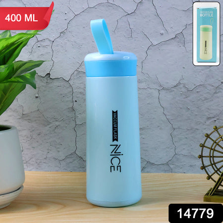 Water Bottle 400ml Leak Proof Glass Water Bottle With Daily Water Intake For Gym And Children Nice Bottle (1 Pc) Wukusy