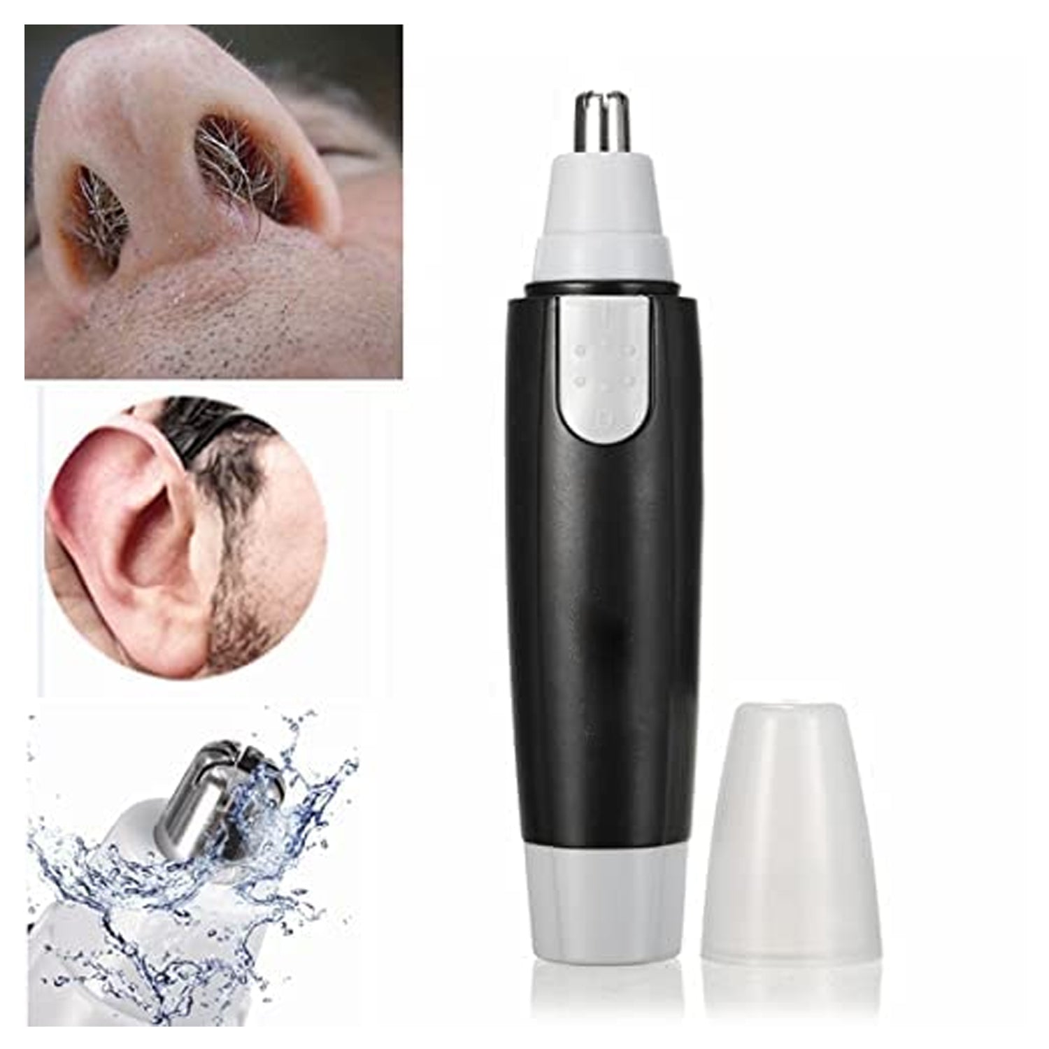 6003 Sharp New Ear And Nose Hair Trimmer Professional Heavy Duty Steel Nose Clipper Battery-operated. Wukusy