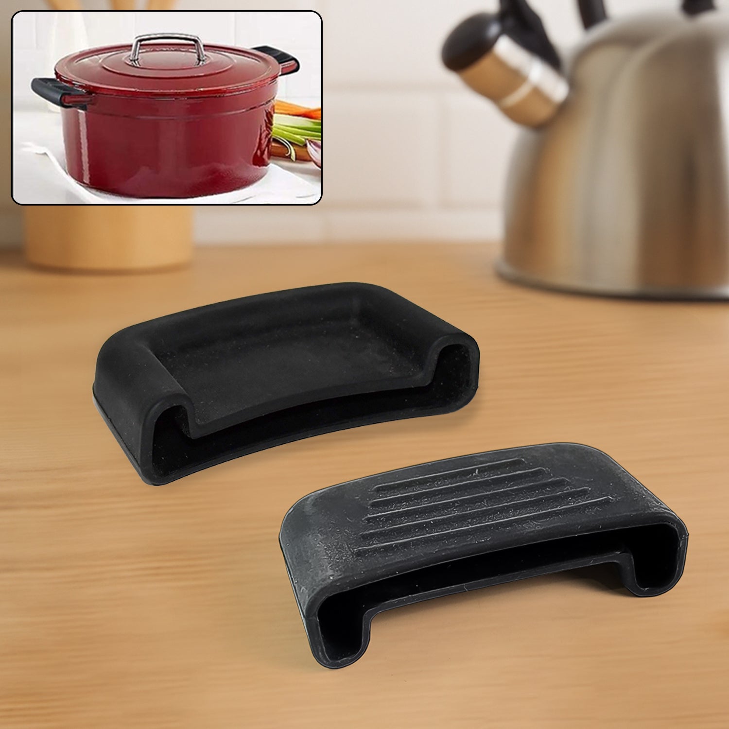 Premium Silicone Heat Resistant Pot Handle Cover For Cookware (1 Pc) Wukusy
