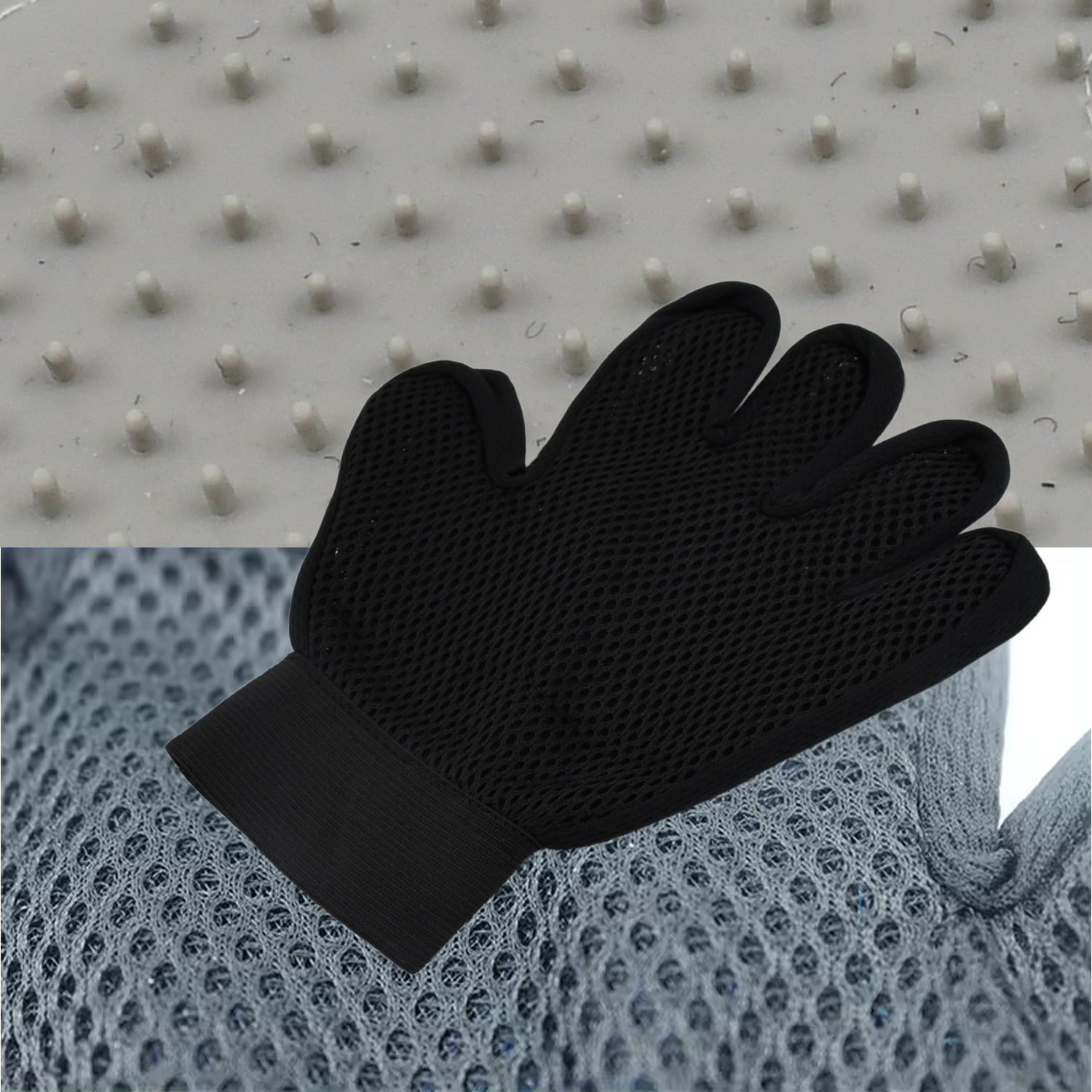 Grey True Touch Gloves Gloves Bathing Tool (1 Pc) Wukusy