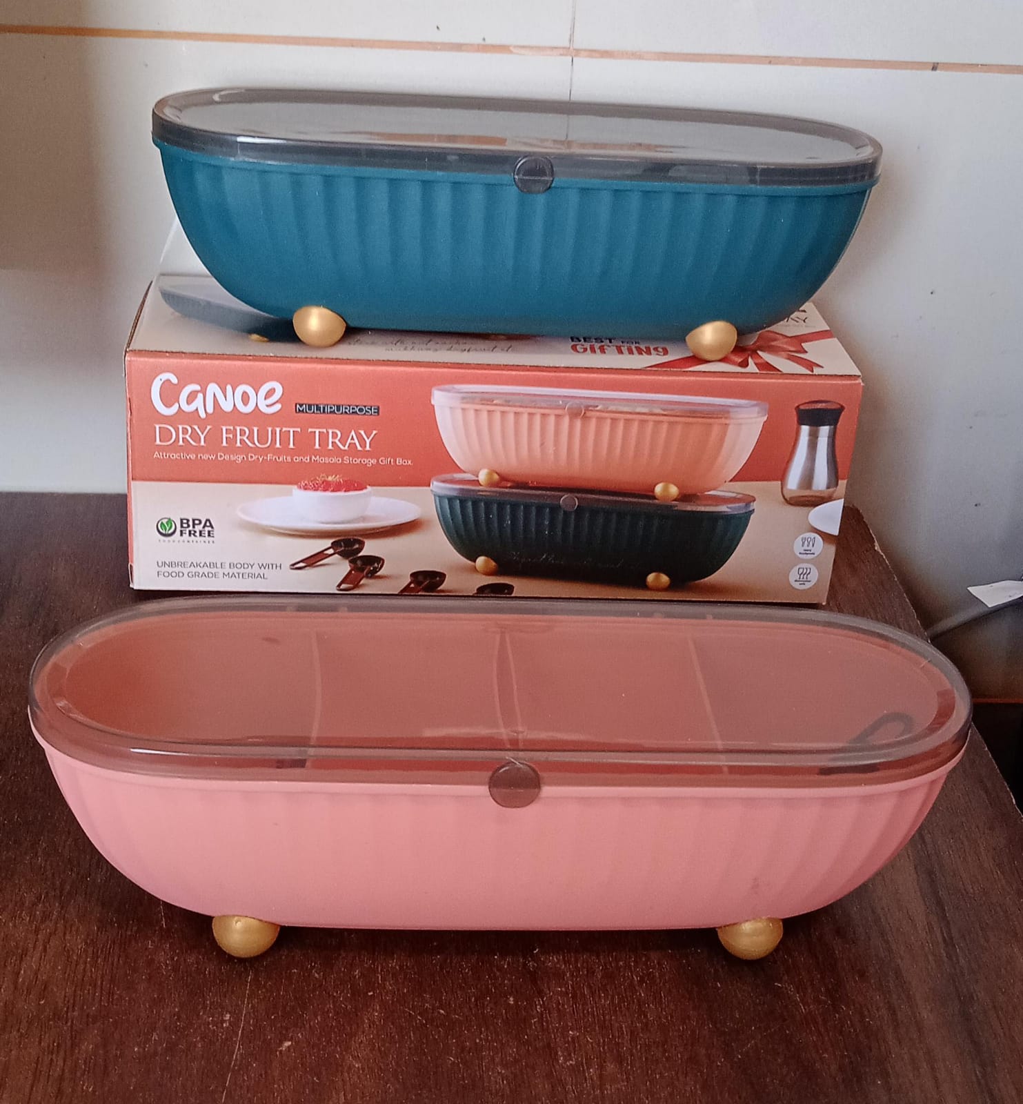 8255spice Bottle Spice Jar Durable Spice Seasoning Box Jar Food Grade Spoon Seasoning Case For Kitchen  Dry Fruit Tray (1 Pc) Wukusy