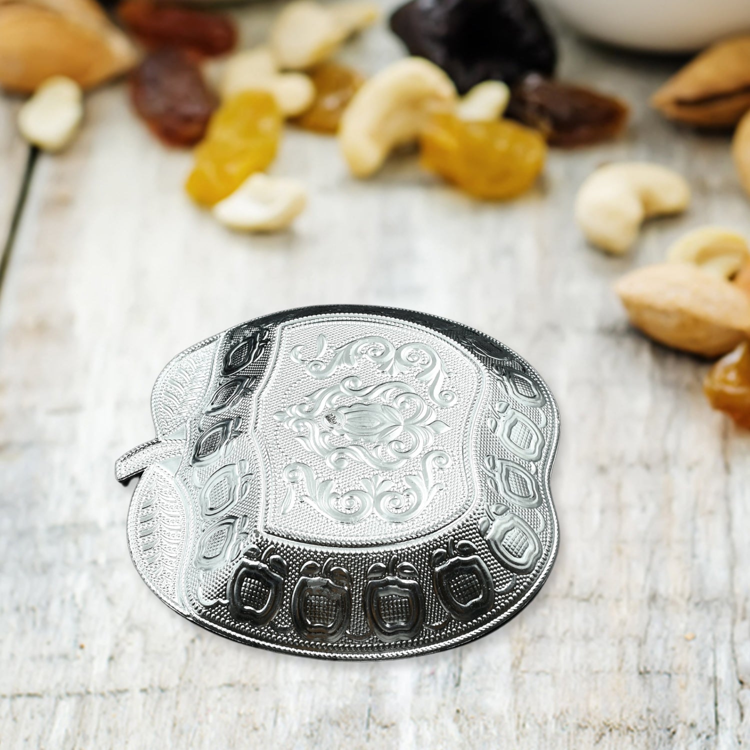 5479  Decorative Mukhwas Serving Tray Serving Mukhwas Plate Fancy Candy Tray Dry Fruit Serving Tray (1 Pc Set) Wukusy