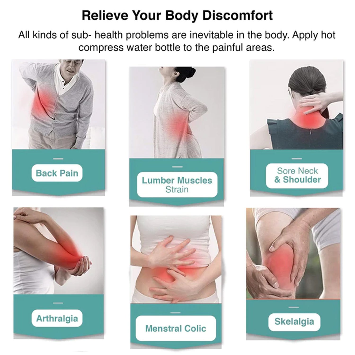 6517 Captain Americas Shield Small Hot Water Bag With Cover For Pain Relief Neck Shoulder Pain And Hand Feet Warmer Menstrual Cramps. Wukusy