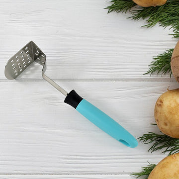 Apex L-handle Stainless Steel Potato Masher Ergonomic Grip (1 Pc) Wukusy