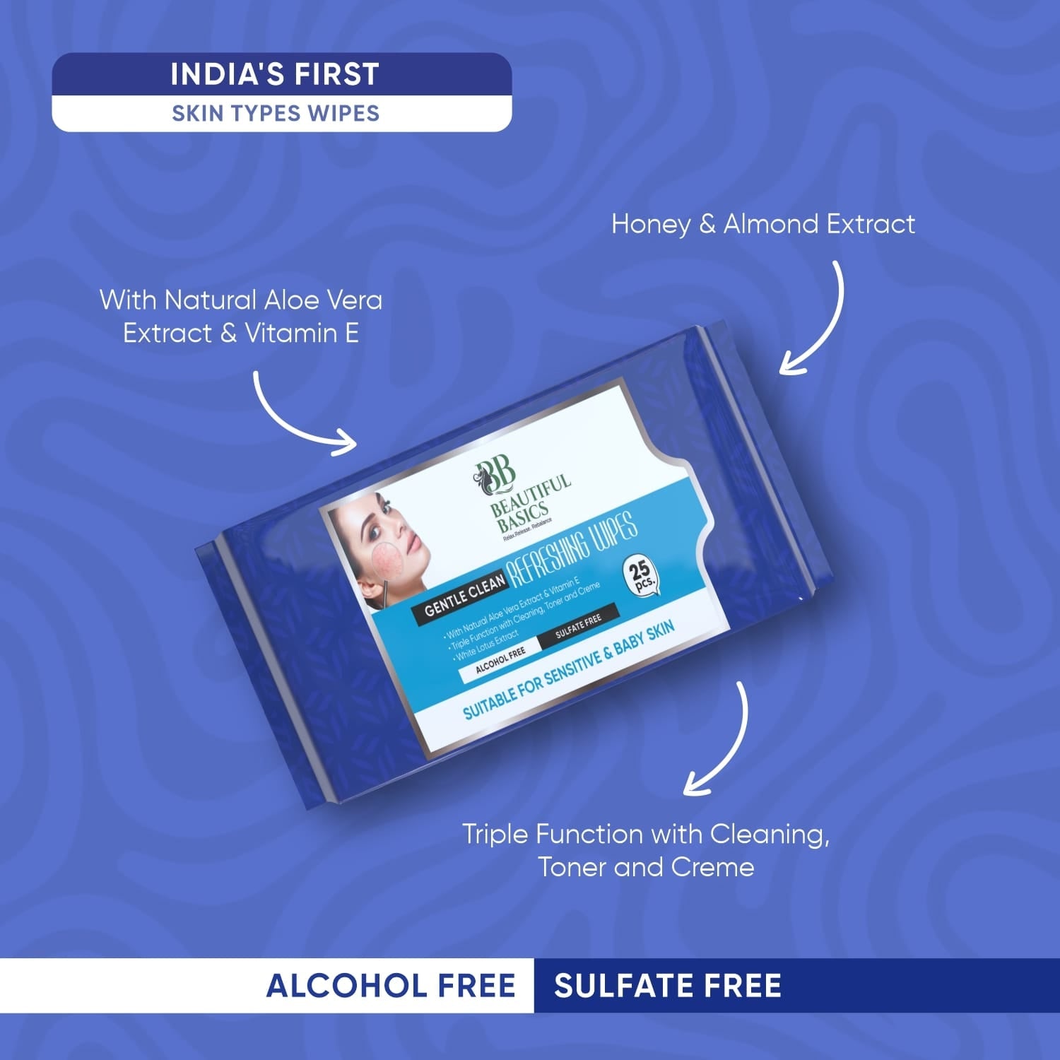 Refreshing Wet Wipes For Face  Facial Cleansing  Refreshing  Skin Hydration Soothing For Skin  Ph Balance  Alcohol Free  Nourishing With Fruit Extract  25 Wipes Wukusy