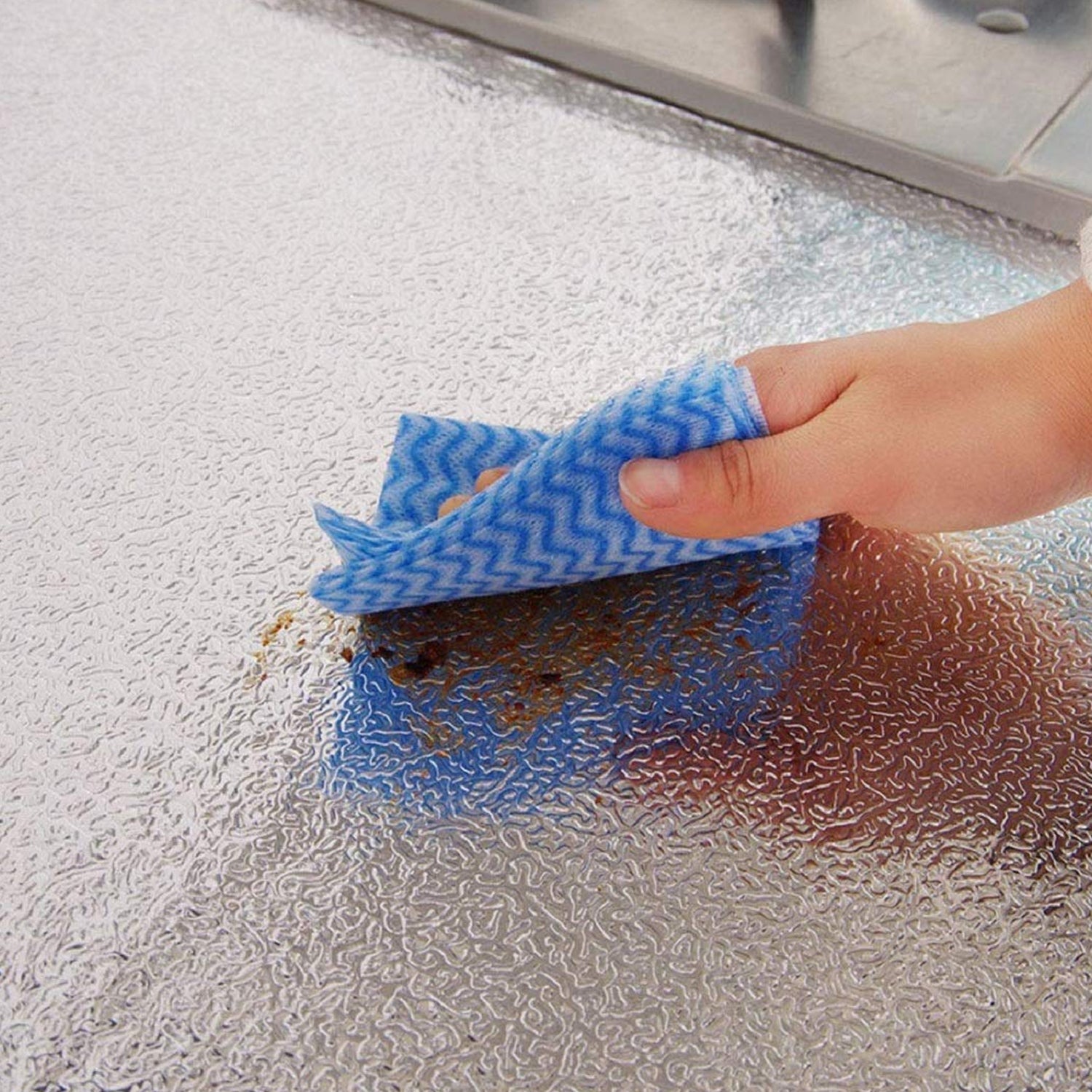 Self-adhesive Kitchen Back Splash Wallpaper Aluminum Foil Wall Paper (60200 Cm) Wukusy