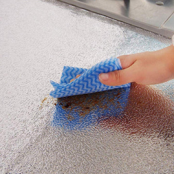 Self-adhesive Kitchen Back Splash Wallpaper Aluminum Foil Wall Paper (60200 Cm) Wukusy