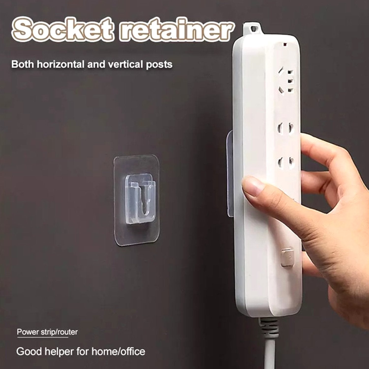 1746 Adhesive Plastic Wall Hooks Heavy Duty Hooks ( 1 Pair ) Wukusy