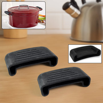 Silicone Rubber Pot Handle Sleeve Cover (2 Pc) Wukusy
