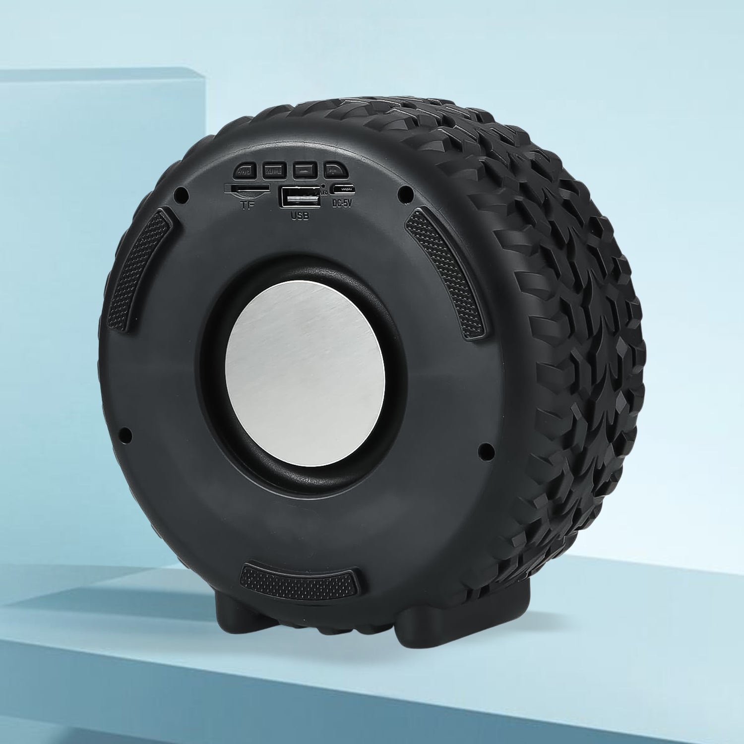 Portable Tyre  Wheel Shape Wireless Bluetooth Speaker (1 Pc) Wukusy