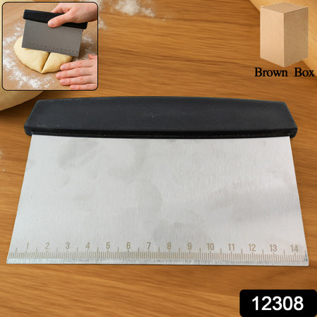 Premium Stainless Steel Dough Scraper (1 Pc) Wukusy