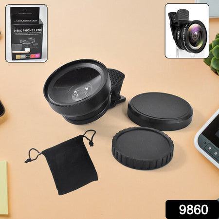 0.45x Camera Lens External Phone Lens Phone Camera Lens (With Color Box  1 Pc) Wukusy