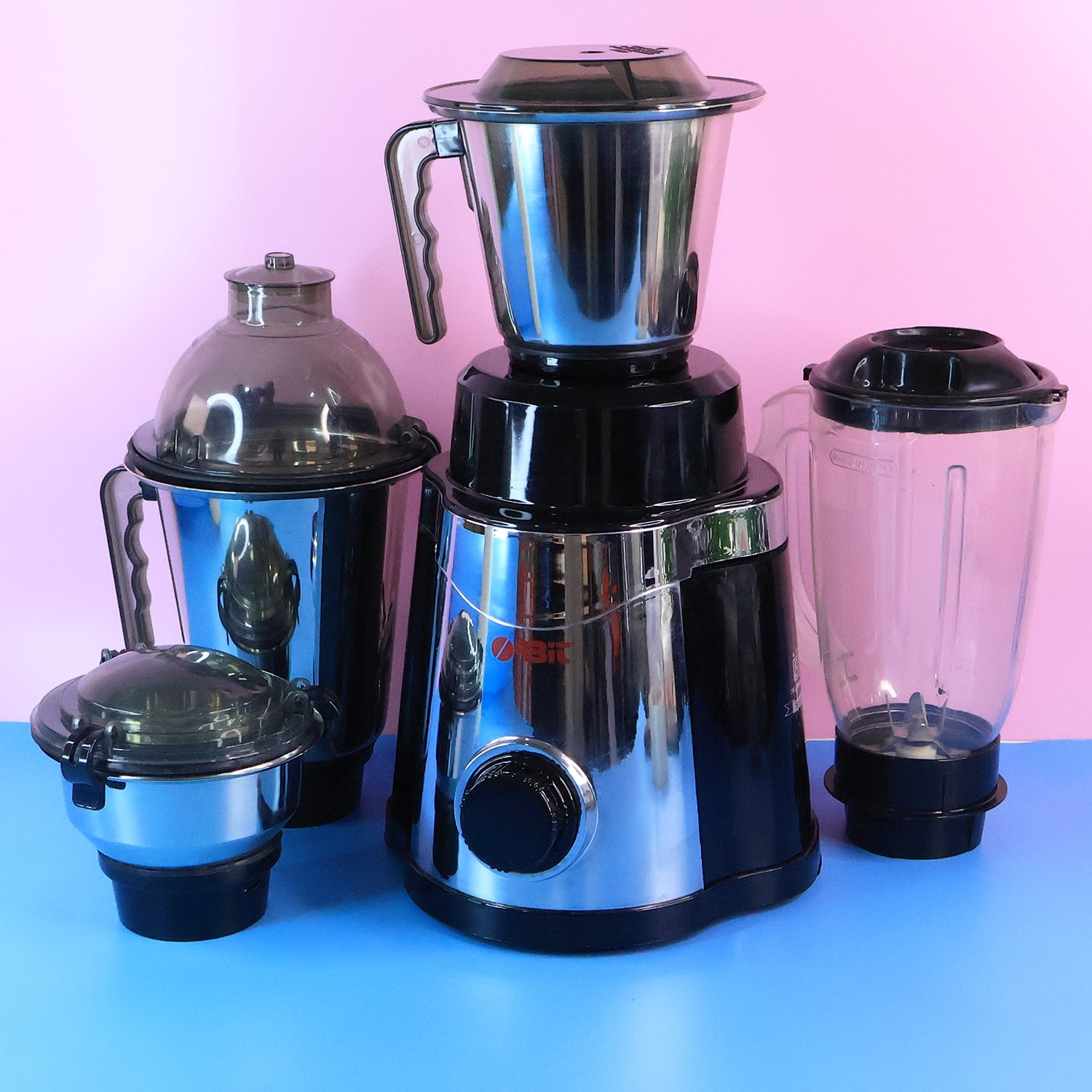 Orbit Heavy Duty 1 Hp (746) Watts Mixer Grinder With 4 Multipurpose Jars Wukusy