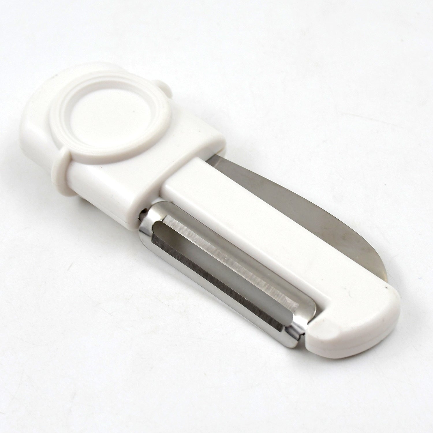 Dual-use Knife And Peeler 2-in-1 Stainless Steel Blades Wiith Case (1 Pc) Wukusy