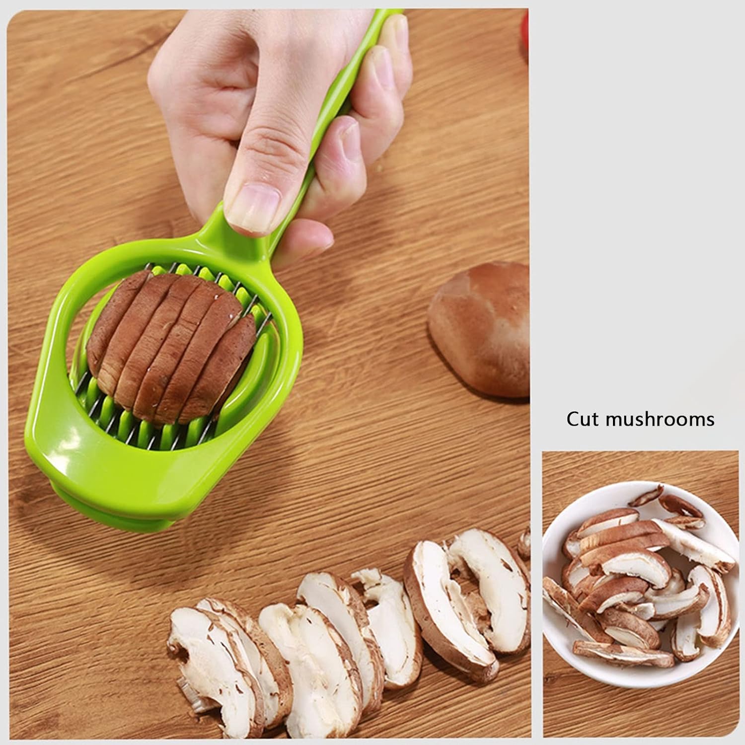 5970 Multipurpose Slicer With Seven Blades Egg Slicers Stainless Slicer Strawberry Tomato Kiwi Fruit Cutter Divider Separator Wukusy