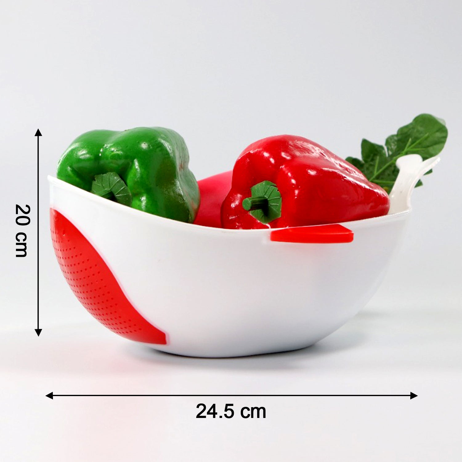 2892 Plastic Rice Pulses Fruits Vegetable Noodles Pasta Washing Bowl And Strainer Wukusy