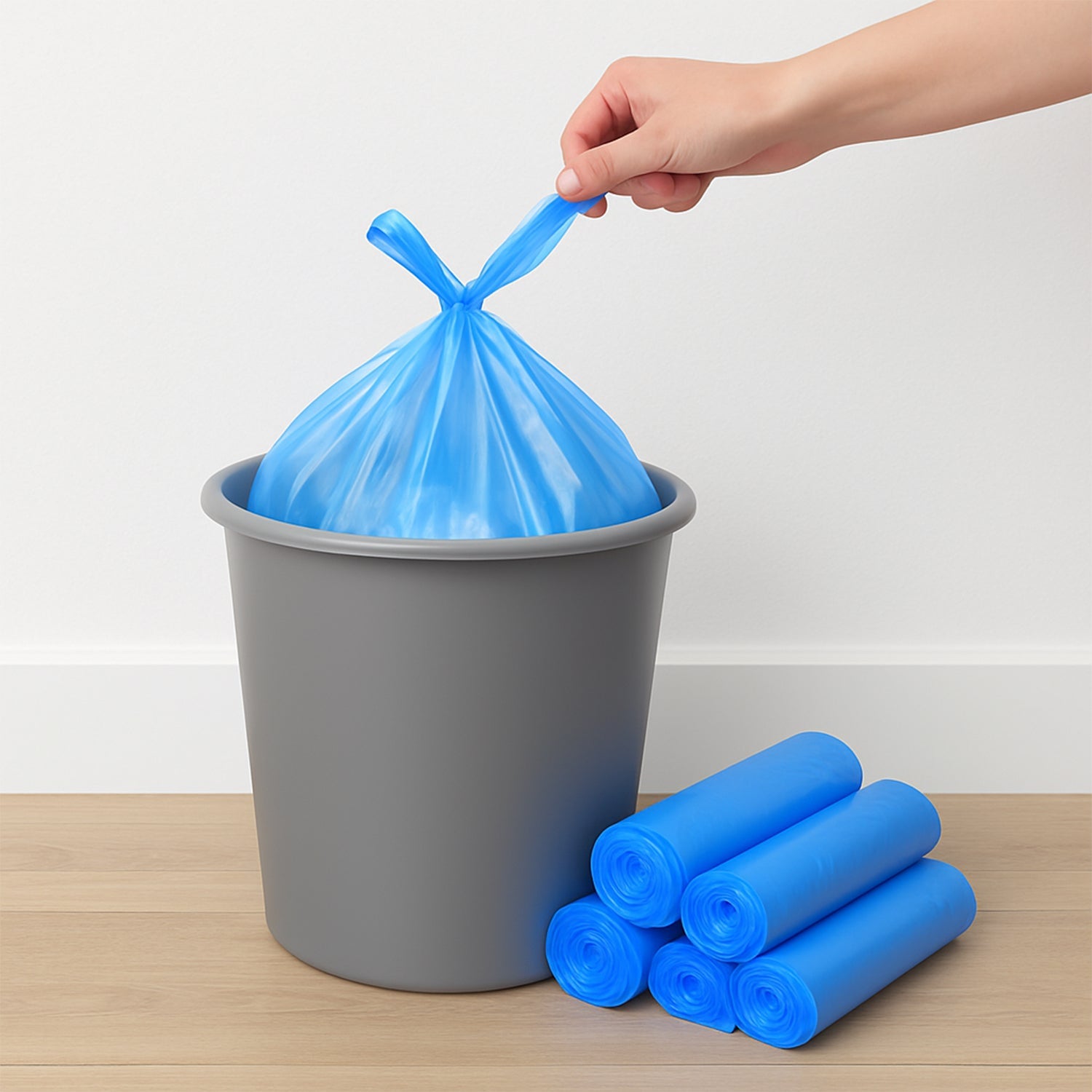 Disposable Garbage Bags 55 X 40 Cm (5 Pc) Wukusy