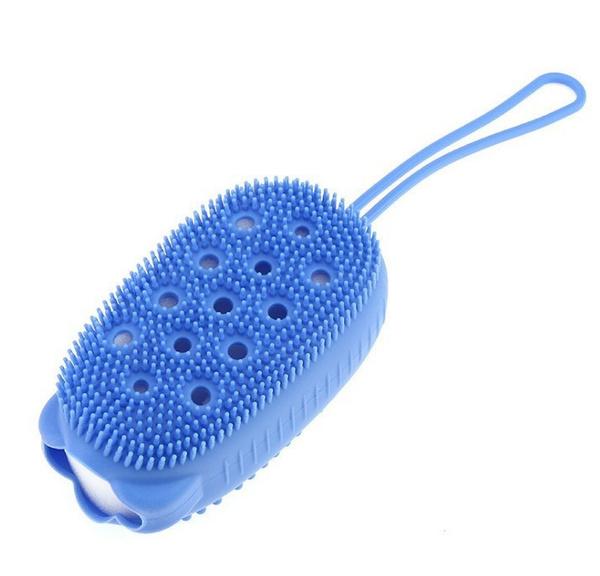 1448 Silicone Bubble Bath Spa Super Soft Body Scrubbing Brush Wukusy