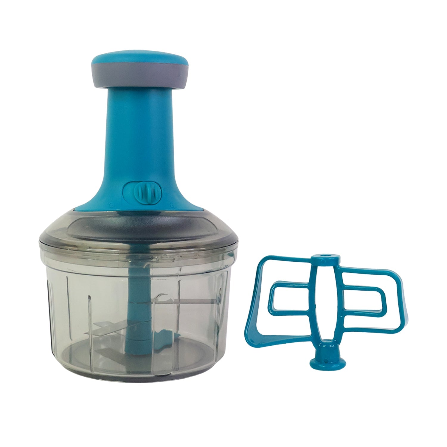 Supermom Premium Manual Push Chopper And Vegetable Cutter (750ml  1 Pc) Wukusy