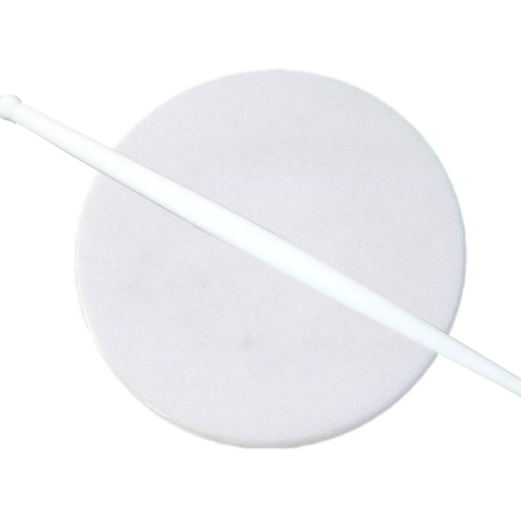 2136 White Plastic Rolling Belan For Chapati Making Wukusy