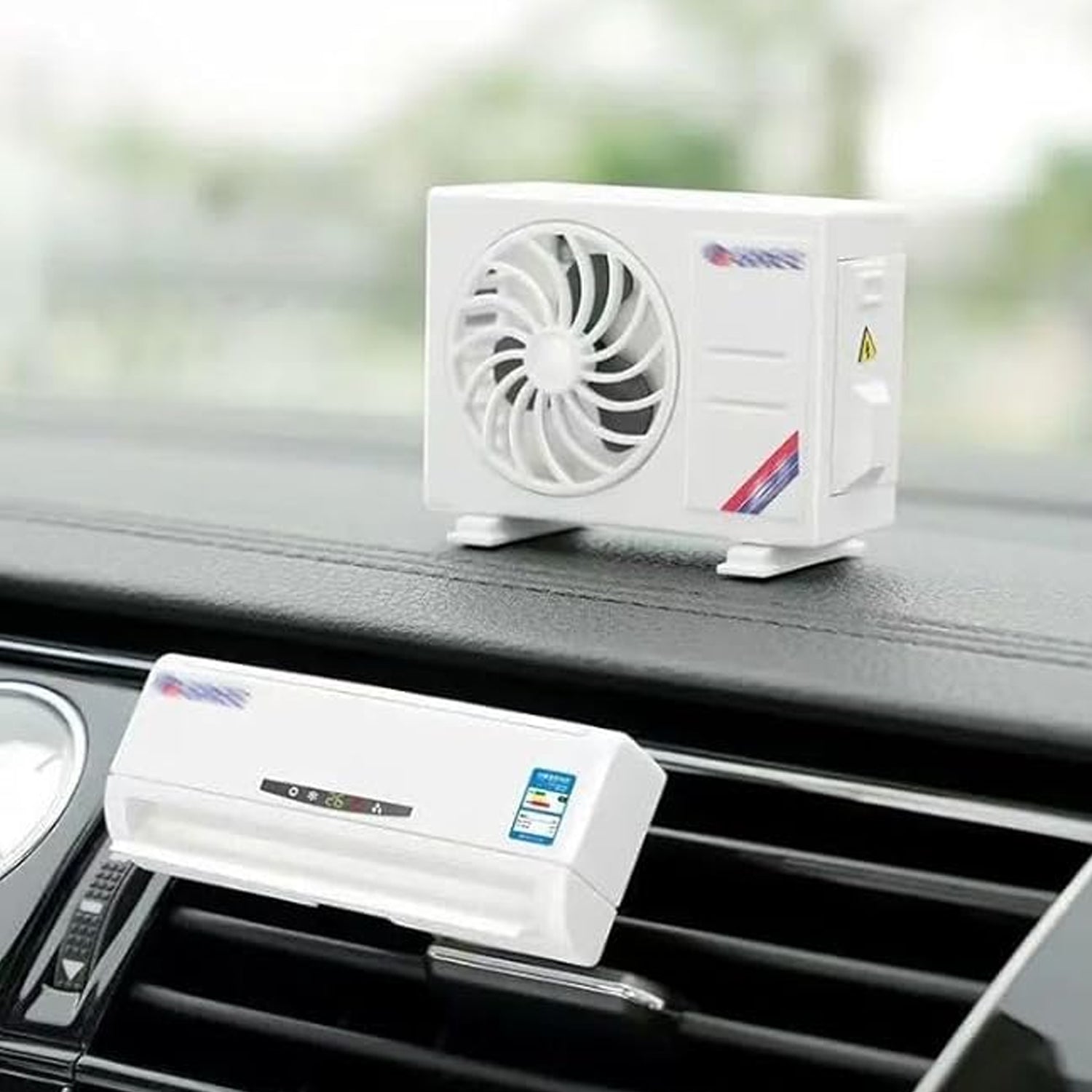 Ac Design Solar-powered Car Air Freshener Built-in Perfume Diffuser For Dashboard And Ac Vent Wukusy