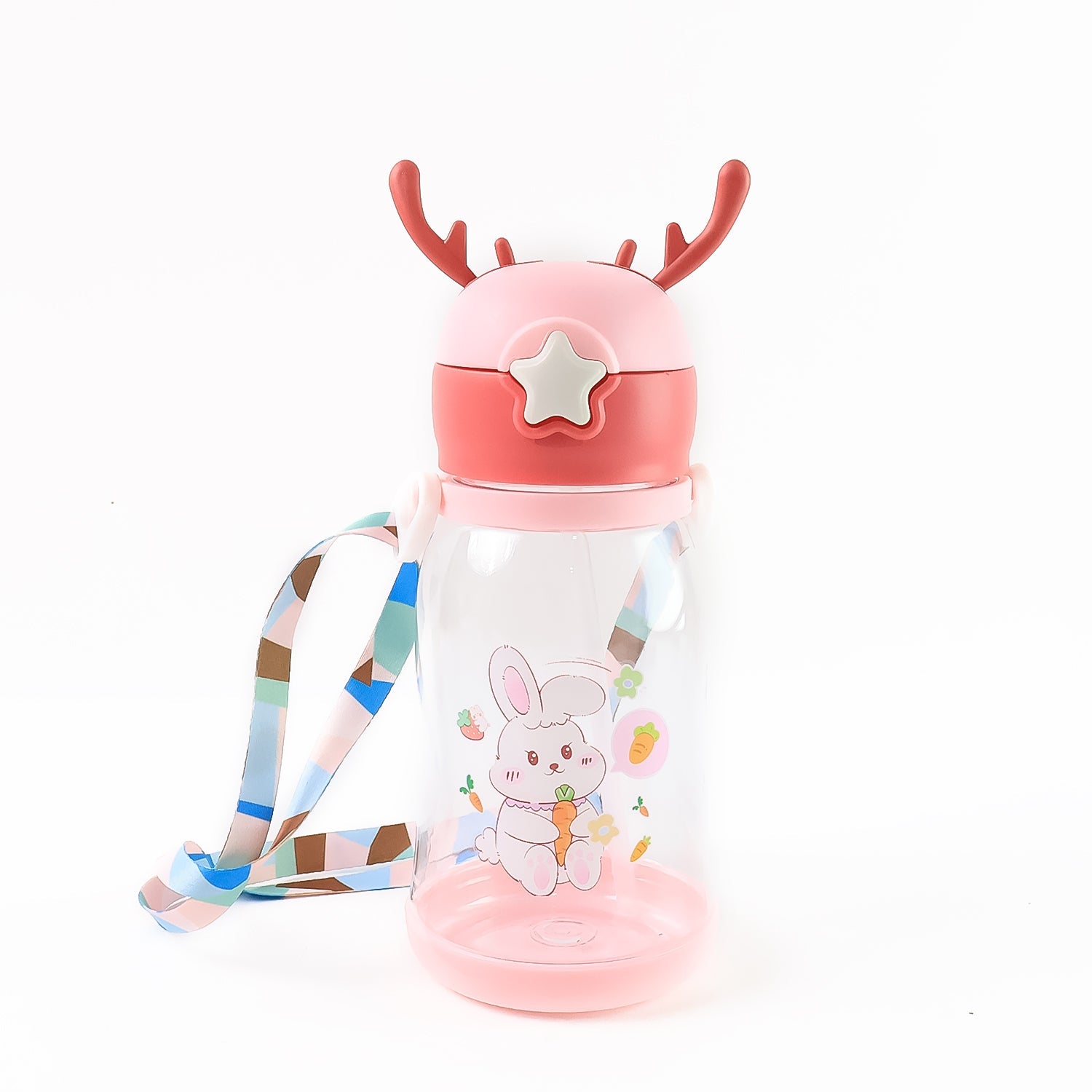Cute Cartoon Water Bottle Approx 450ml (1 Pc) Wukusy