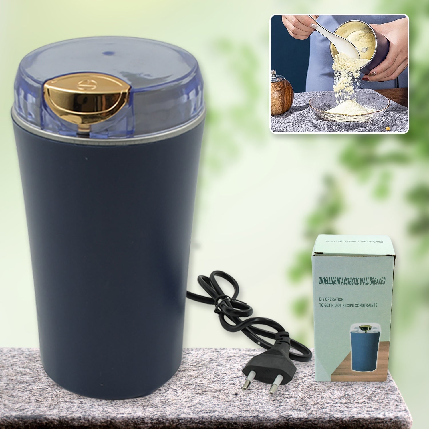 5324 Mini Mixer Small Blander Power Full Mini Grinder Electric Coffee Bean Grinder Grinder Machine Portable Grinder For Home And Office. Wukusy