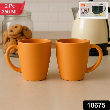 Konvex Premium Coffee And Tea Mugs (2 Pc  350ml) Wukusy