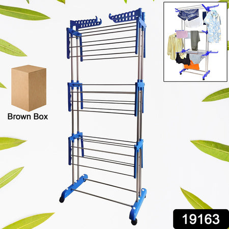 Foldable Stainless Steel Clothes Drying Stand Rack Wukusy