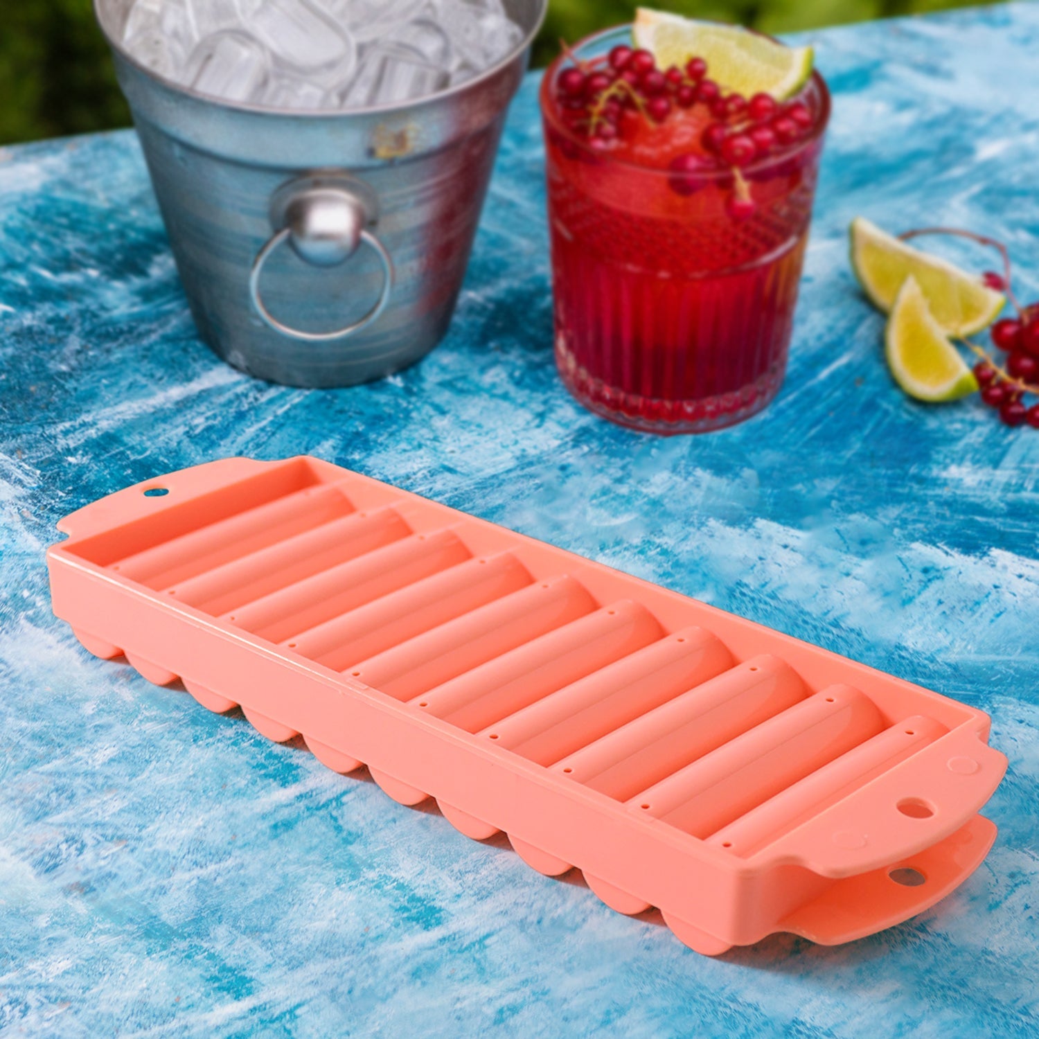 Compact Plastic Ice Stick Tray (2 Pc) Wukusy