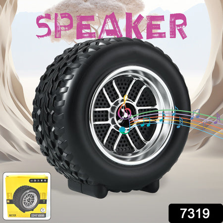 Portable Tyre  Wheel Shape Wireless Bluetooth Speaker (1 Pc) Wukusy