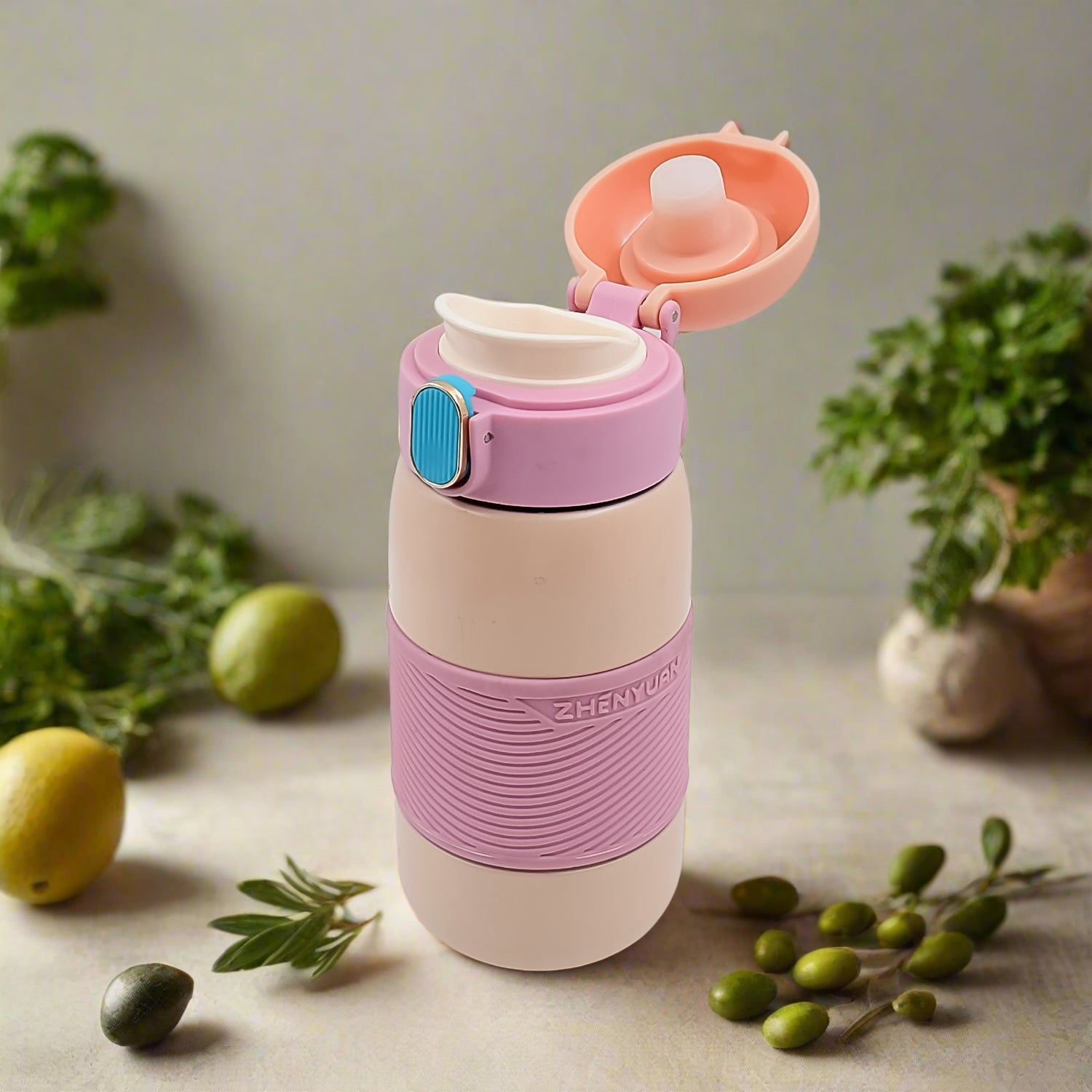 Insulated Stainless Steel Bottle With Rubber Grip (420 Ml) Wukusy