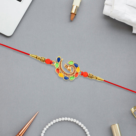 Modern Peacock Style Rakhi