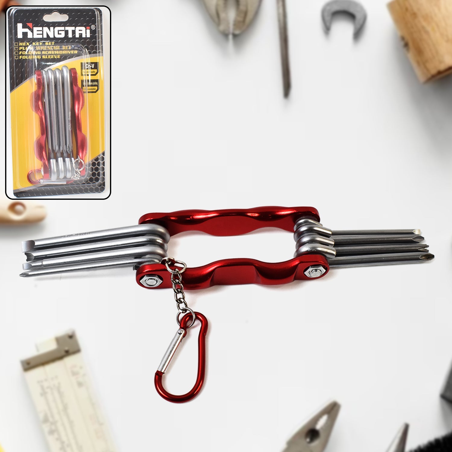 Portable 8 In 1 Multifunctional Cycling Bike Repair Tool Set Wrench Screwdriver Tools Wukusy