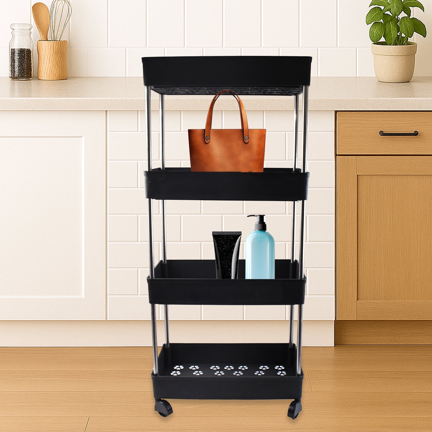 Movable Storage Rack Trolley Wukusy