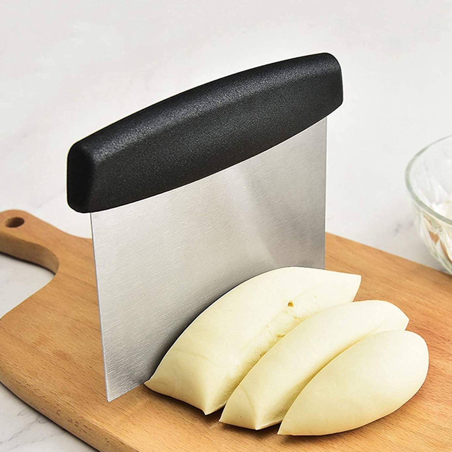 Premium Stainless Steel Dough Scraper (1 Pc) Wukusy