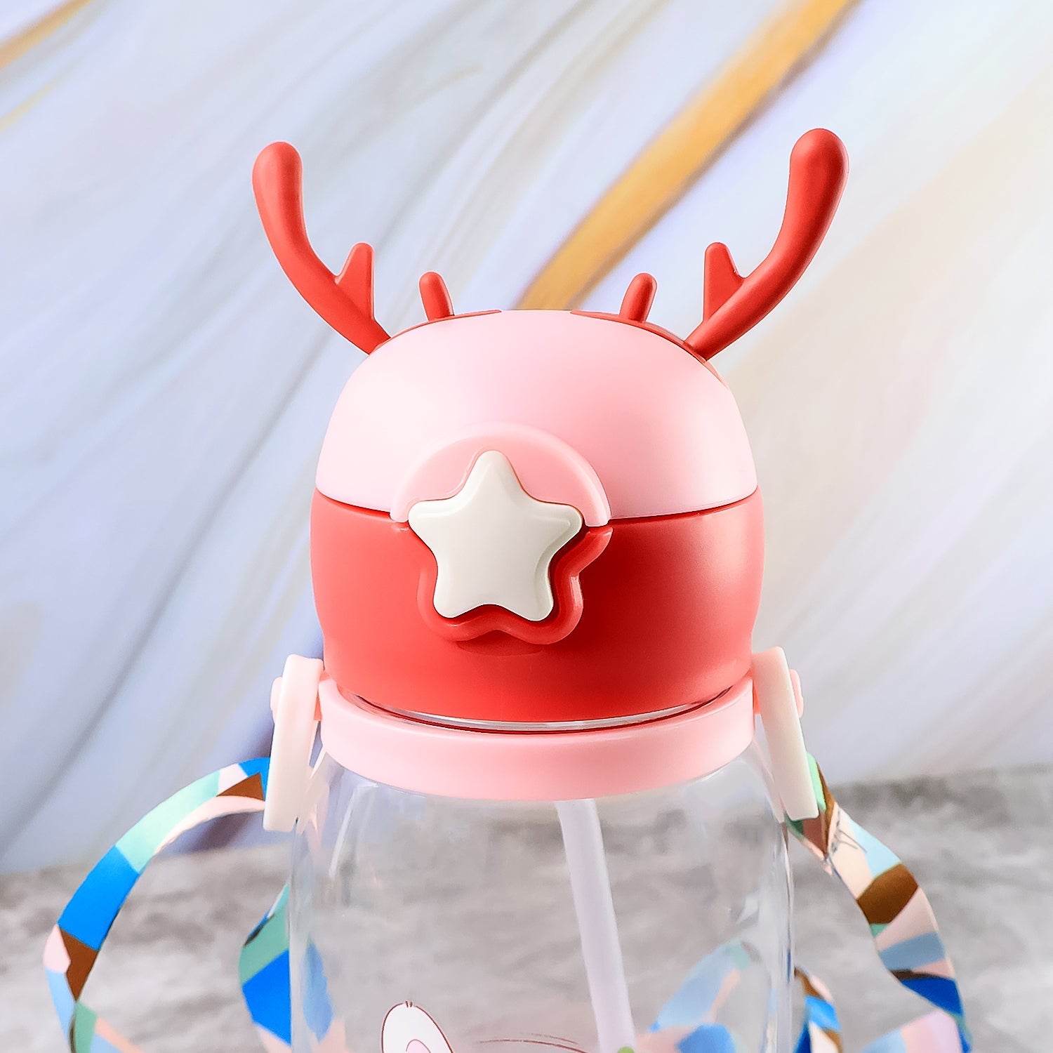 Cute Cartoon Water Bottle Approx 450ml (1 Pc) Wukusy