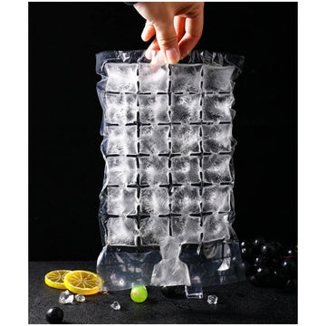 2905 Disposable Ice Cube Bags Stackable Easy Release Ice Cube Mold Trays Self-seal Freezing Makercold Ice Pack Cooler Bag For Cocktail Food Wine Wukusy