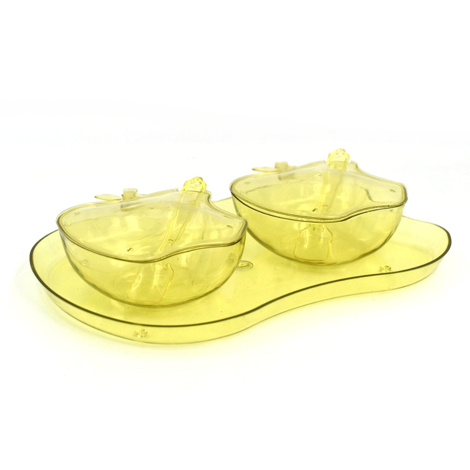 2752 Apple Shape Tray Bowl Used For Serving Snacks And Various Food Stuffs. Wukusy
