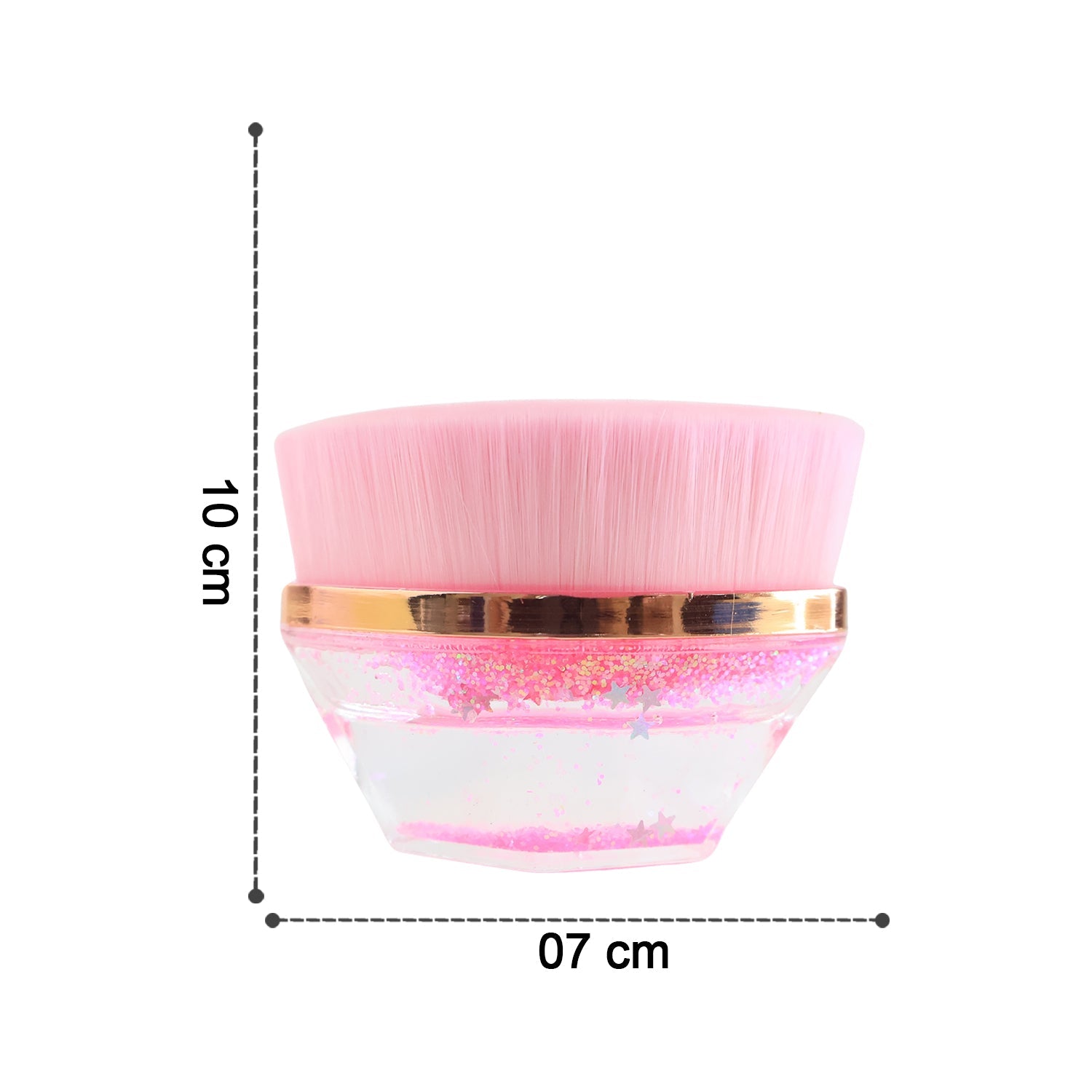 Glitter Cosmetic Brush With Starry Gel Base (1 Pc) Wukusy