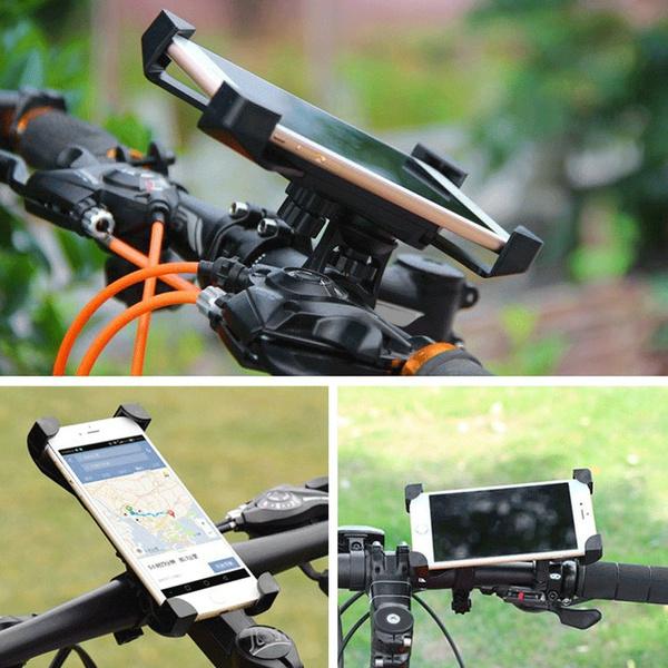 1456 Bike Phone Mount Anti Shake And Stable Cradle Clamp With 360 Rotation Wukusy