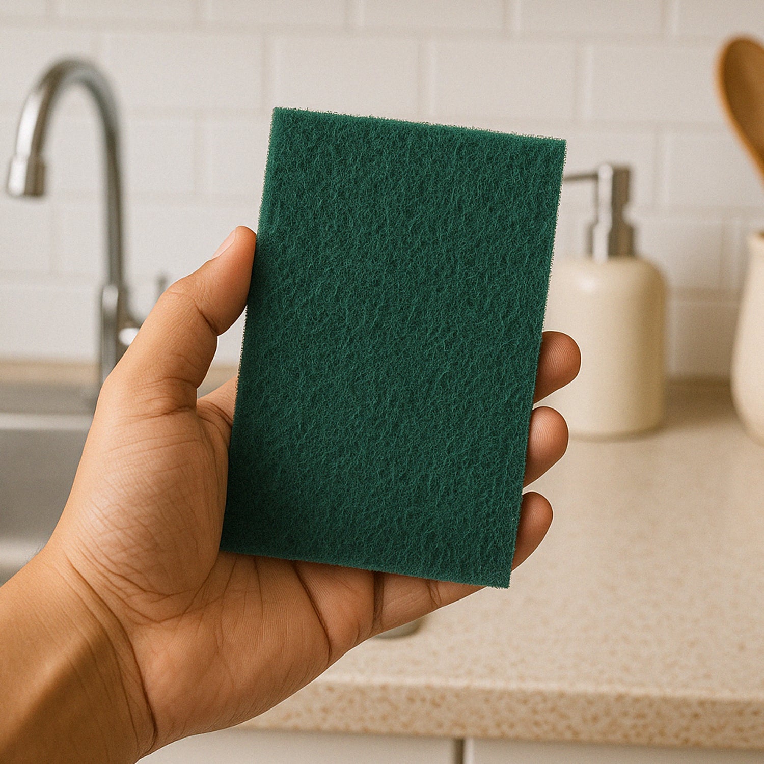 Pro Clean Heavy-duty Kitchen Scrubber Pad  4x6 Inch (1 Pc) Wukusy