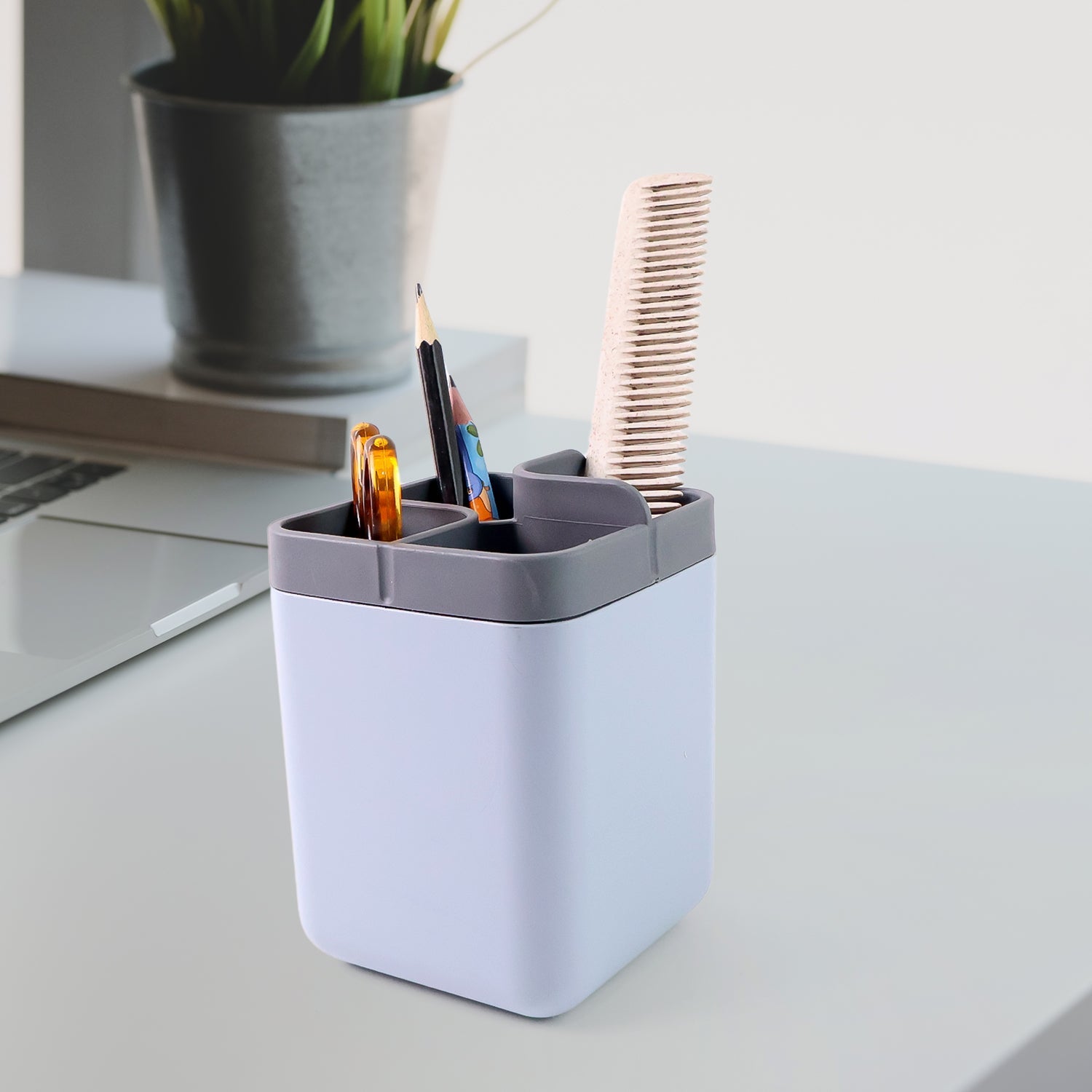 Multi-compartment Desk Organizer Utility Holder (1 Pc) Wukusy