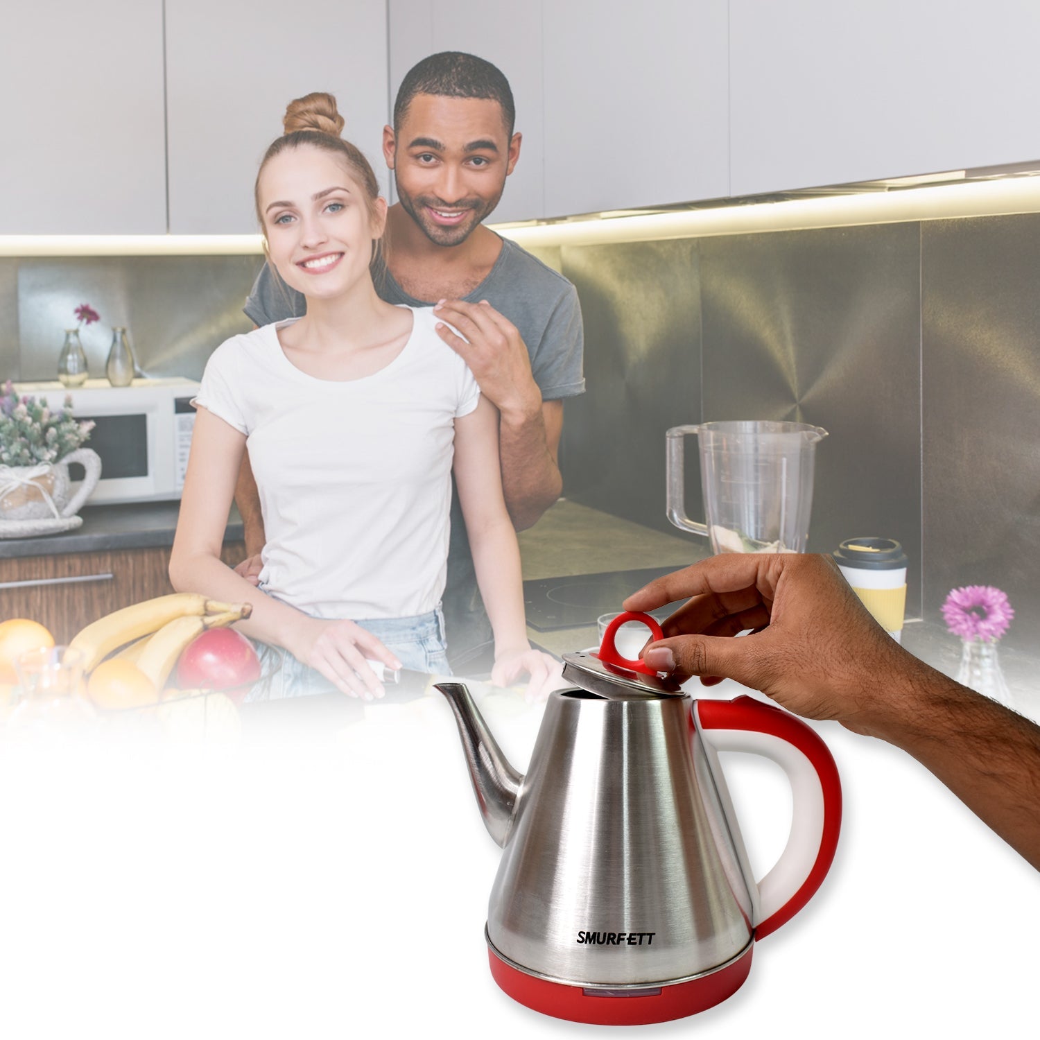 Stainless Steel Large Capacity Electric Kettle (1500w  1.5 Ltr.) Wukusy