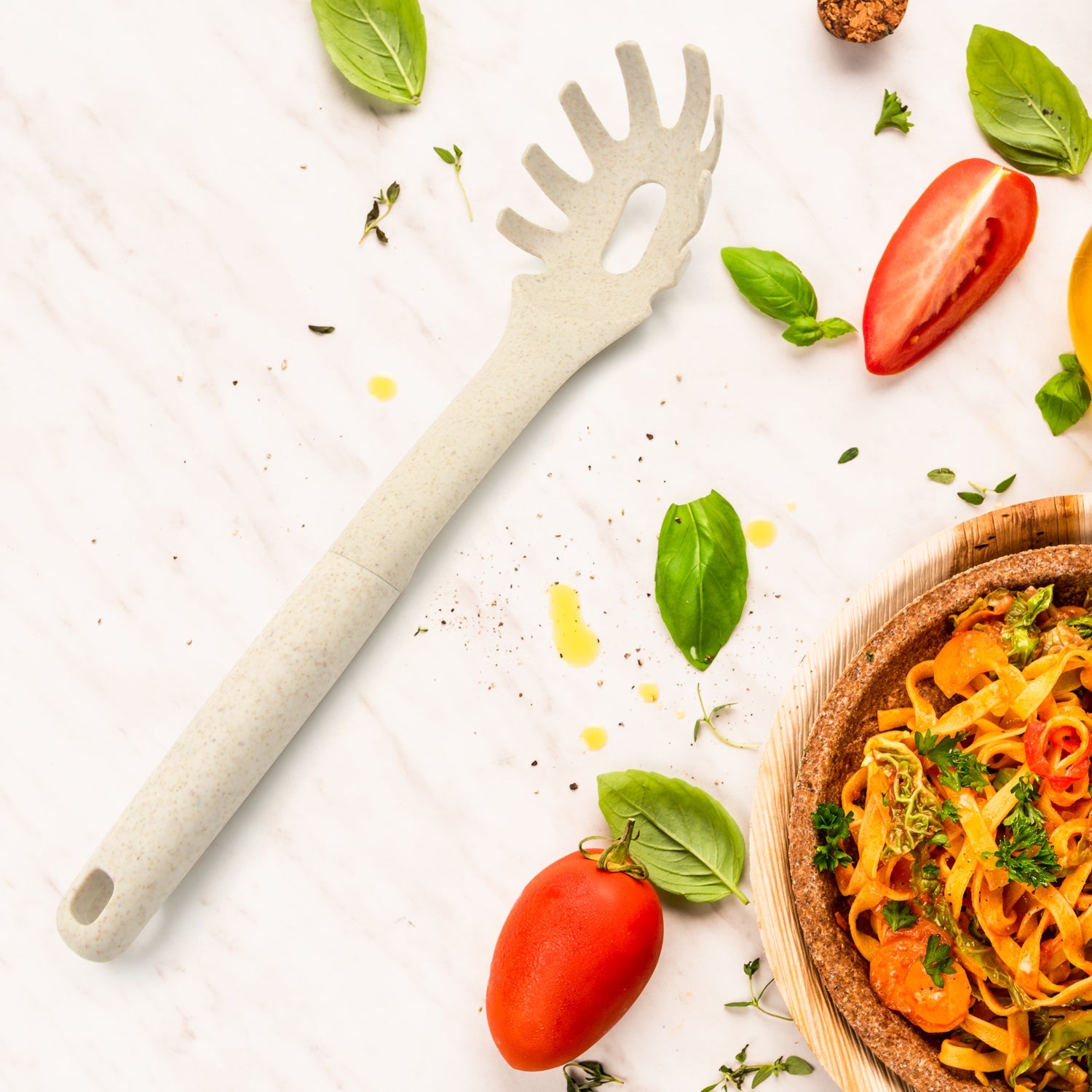 Plastick Kitchen Accessories Whisk  Pasta Spoon  Soup Spoon Heat Resistant  Non Stick Spoons Kitchen Cookware Items  (1 Pc ) Wukusy