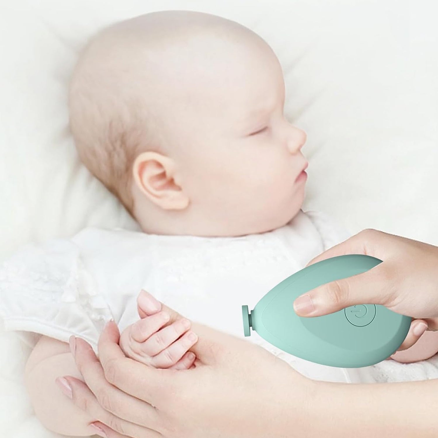 Baby Electric Nails Grinder Kits Safe (1 Pc  Mix Color  With 4 Grinding Heads) Wukusy